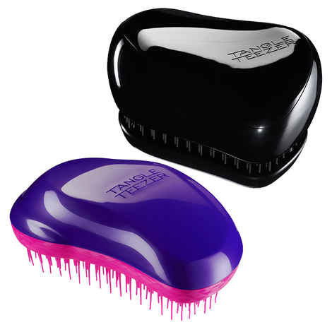 Buy Tangle Teezer Combo Original Purple and Pink and Compact Black - Purplle