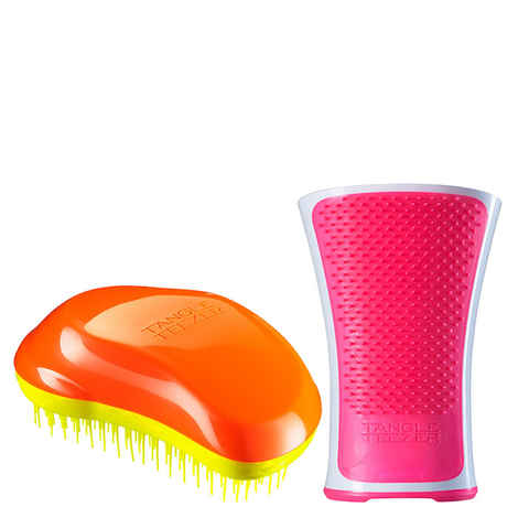 Buy Tangle Teezer Combo Original Orange and Yellow and Aqua Pink and White - Purplle