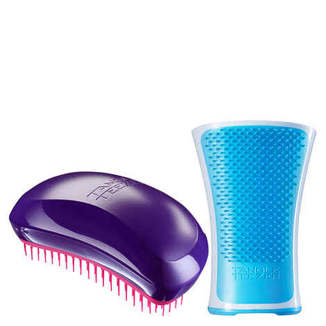 Buy Tangle Teezer Combo Salon Elite Purple and Pink and Aqua Blue and White - Purplle