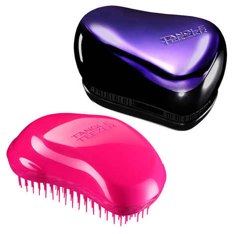 Buy Tangle Teezer Combo Original Pink and Compact Purple and Black - Purplle