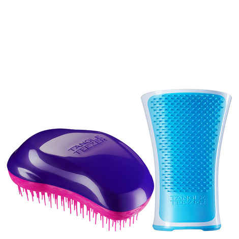 Buy Tangle Teezer Combo Original Purple and Pink and Aqua Blue and White - Purplle