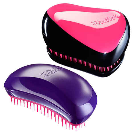 Buy Tangle Teezer Combo Salon Elite Purple and Pink and Compact Pink and Black - Purplle