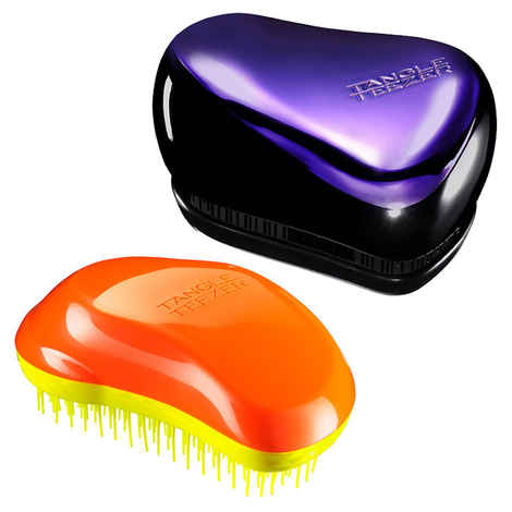 Buy Tangle Teezer Combo Original Orange and Yellow and Compact Purple and Black - Purplle