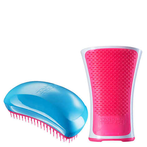Buy Tangle Teezer Combo Salon Elite Blue and Pink and Aqua Pink and White - Purplle