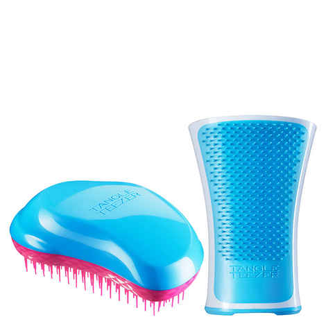 Buy Tangle Teezer Combo Original Blue and Pink and Aqua Blue and White - Purplle