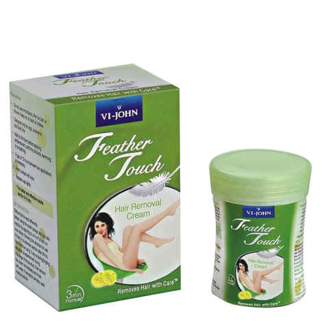 Buy VI-John Feather Touch Hair Removal Cream Lime (40 g) - Purplle