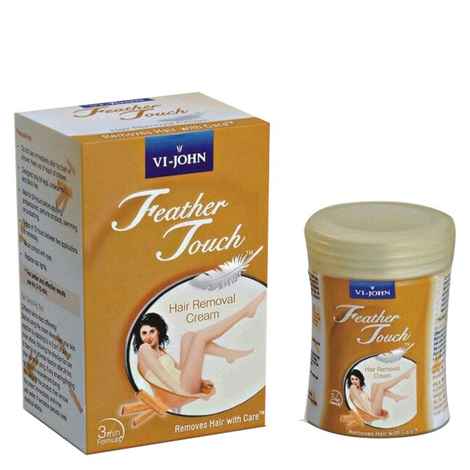Buy VI-John Feather Touch Hair Removal Cream Sandal (40 g) - Purplle
