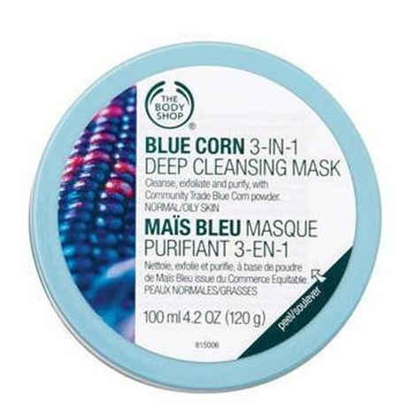 Buy The Body Shop Blue Corn 3In1 Deep Cleansing Scrub Mask(100 ml) - Purplle
