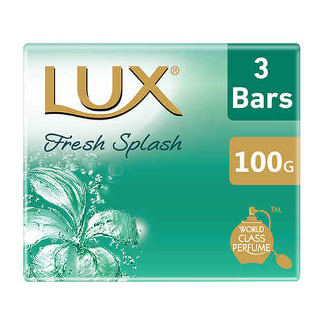 Buy LUX Fresh Splash Cooling Mint & Sea Minerals Soap Bar (3 x 100 g) - Purplle