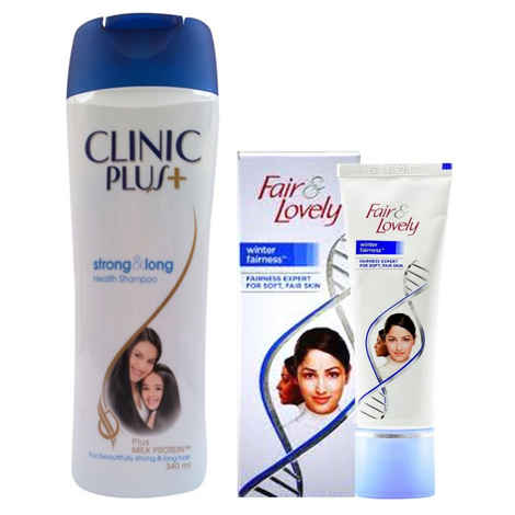 Buy Clinic Plus Strong & Long Health Shampoo (340 ml) + ( FREE ) Fair & Lovely Winter Fairness Cream ( 25g ) - Purplle
