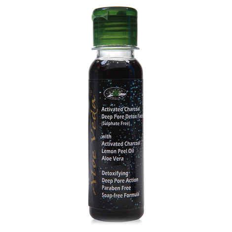 Buy Aloe Veda Activated Charcoal Deep Pore Detox Face Wash - Sulphate Free100 ml - Purplle