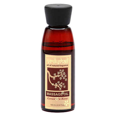 Buy Vrikshali Geranum Rose Massage Oil (100 ml) - Purplle