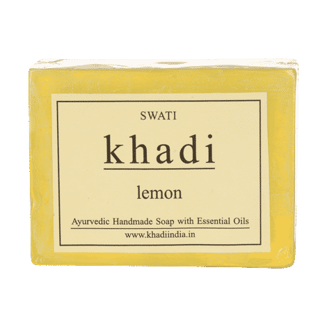 Buy Swati Khadi Ayurvedic Handmade Soap LEMON - Purplle