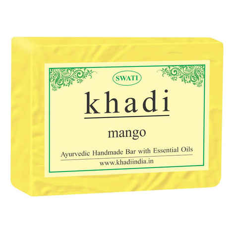 Buy Khadi Mango Soap 125 g By Swati Gramodyog - Purplle