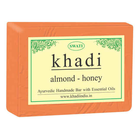 Buy Khadi Almond Honey Soap 125 g By Swati Gramodyog - Purplle