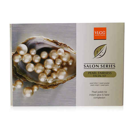 Buy VLCC Salon Series Pearl Fairness Facial Kit Pack of 4 (240 g) - Purplle