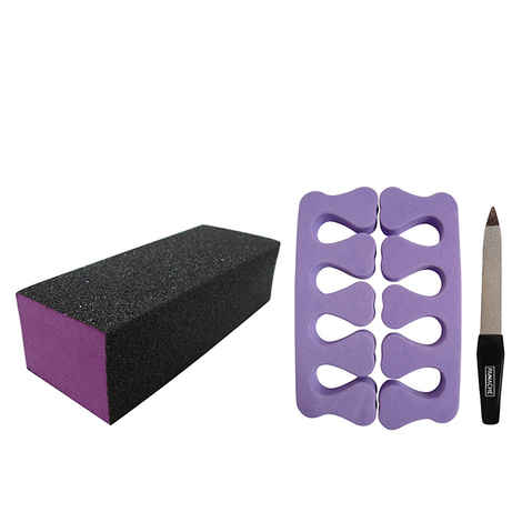 Panache Emery Nail Buffer, Finger Separator & Nail File Small