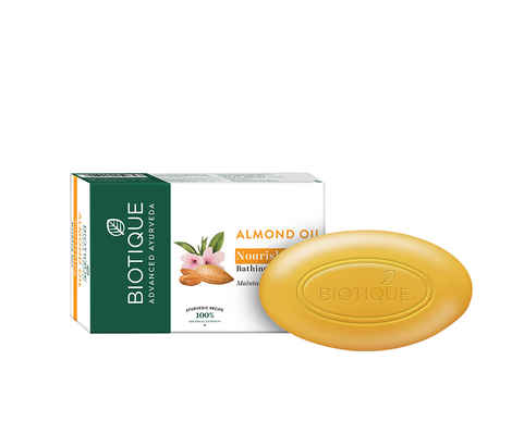 Buy Biotique Almond Oil Nourishing Bathing Bar (75 g) - Purplle