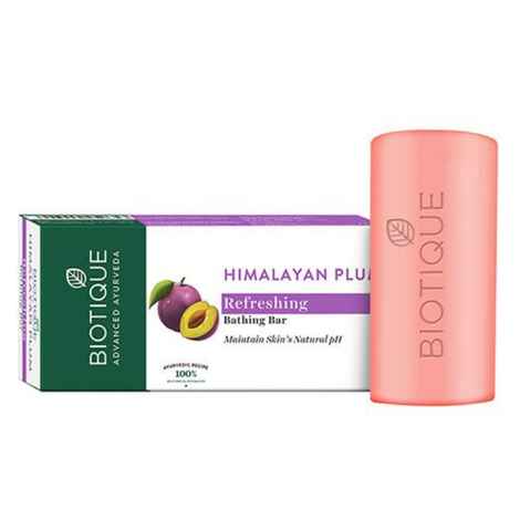 Buy Biotique Himalayan Plum Refreshing Bathing bar (150 g) - Purplle