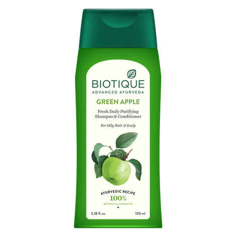 Biotique Bio Green Apple Fresh Daily Purifying Shampoo & Conditioner (100 ml)