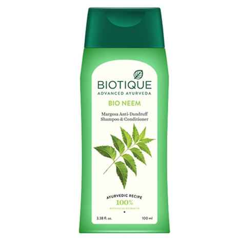 Buy Biotique Bio Neem Margosa Anti-Dandruff Shampoo & Conditioner (100ml) - Purplle