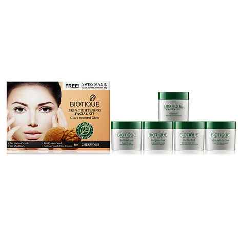 Buy Biotique Bio Skin Tightening Facial Kit Give Youthful Glow Kit (75 g) - Purplle