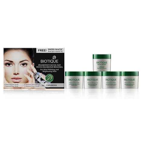Buy Biotique Bio Diamond Facial Kit With Diamond Bhasma Kit (75 g) - Purplle