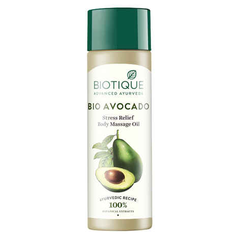 Buy Biotique Bio Avocado Stress Relief Body Massage Oil (200 ml) - Purplle