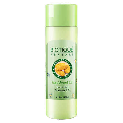 Buy Biotique Bio Almond Oil Baby Soft Massage Oil (120 ml)(New) - Purplle
