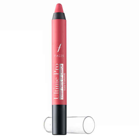 Buy Faces Canada Ultime Pro Starry Matte Lip Crayon Sugar Coated 05 (2.8 g) + Free Sharpner - Purplle
