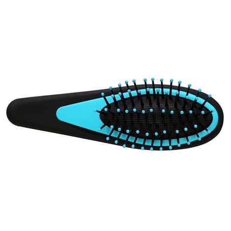 Buy Roots Go Glam Mini Cushion Brush Black & Blue - Purplle