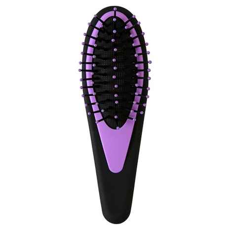 Buy Roots Go Glam Mini Cushion Brush Black & Purple - Purplle