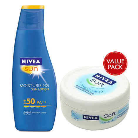 Buy Nivea Sun, Moisturising Lotion, SPF 50 (125 ml) - Purplle