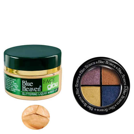 Buy Blue Heaven Face Glow & Eye Magic Eye Shadow 602 Combo (50 ml + 6 g) - Purplle