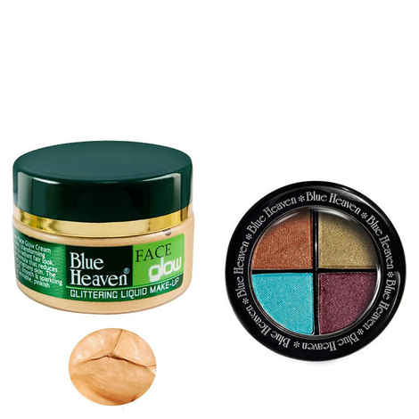 Buy Blue Heaven Face Glow & Eye Magic Eye Shadow 603 Combo (50 ml + 6 g) - Purplle