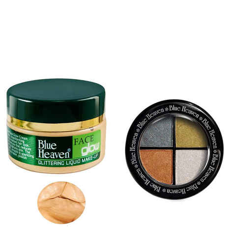 Buy Blue Heaven Face Glow & Eye Magic Eye Shadow 606 Combo (50 ml + 6 g) - Purplle