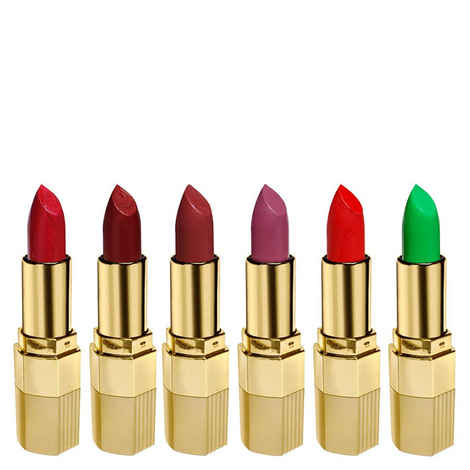Buy Blue Heaven Combo Of 6 Xpression Lipstick (R 008, M 012, P 074, Mo 162, Cb 028 & Gn 101) (4 g X 6 Pc) - Purplle