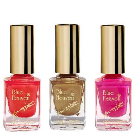 Buy Blue Heaven Combo Of 3 Xpression Nail Paint (991, 992 & 963) (9 ml X 3 Pc) - Purplle