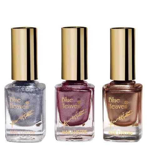 Buy Blue Heaven Combo Of 3 Xpression Nail Paint (986, 987 & 972) (9 ml X 3 Pc) - Purplle