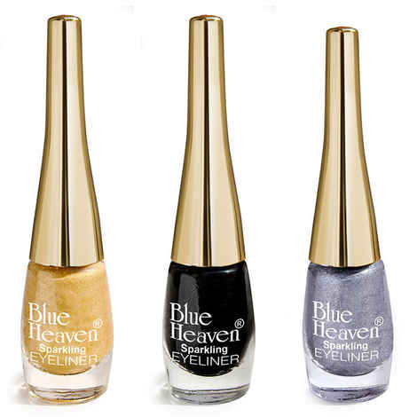 Buy Blue Heaven Combo Of 3 Sparkeling Eyeliner (02, 04, 11) (5 ml X 3 Pc) - Purplle