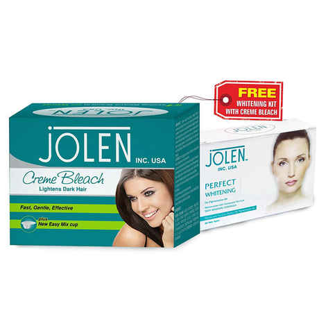Buy Jolen Creme Bleach (250 g) + Jolen Perfect Whitening Kit FREE - Purplle