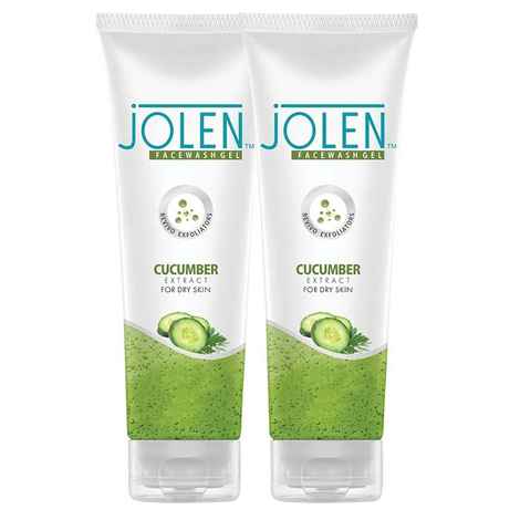 Buy Jolen Cucumber Face Wash (Twin Pack) (300 g) - Purplle