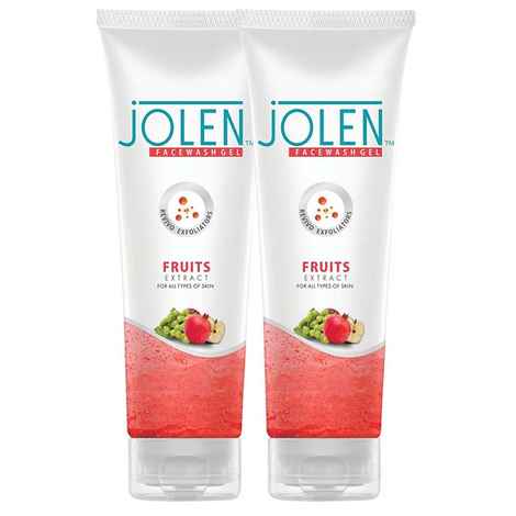 Buy Jolen Fruit Face Wash (Twin Pack) (300 ml) - Purplle