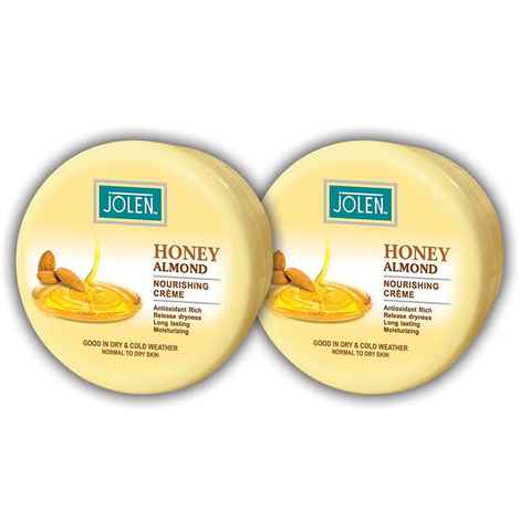 Buy Jolen Honey & Almond Cream (Twin Pack) (400 ml) - Purplle