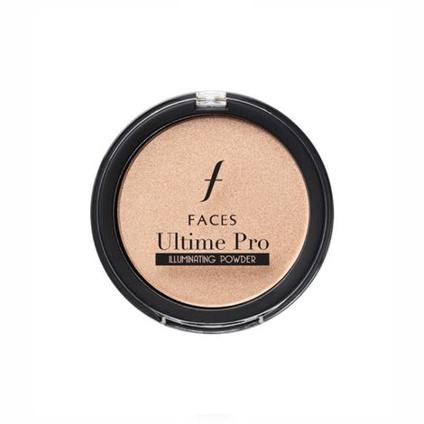 FACES CANADA Ultime Pro Illuminating Powder, 9 g | Long Lasting Radiance | Oil Control | Lightweight Highlighter| Luminous Looking Skin | Blends Easily