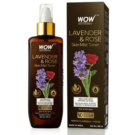 WOW Skin Science Lavender & Rose Skin Mist Toner (200 ml)