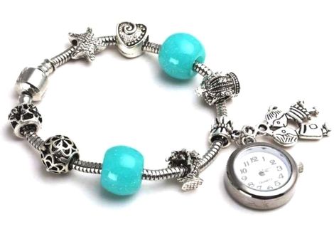 Pandora watch charm bracelet clearance