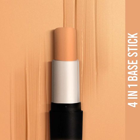 NY Bae All In One Stick - I'm Goin' To Coney Island, Caramel 4 | Foundation Concealer Contour Colour Corrector Stick | Wheatish Skin | Creamy Matte Finish | Enriched With Vitamin E | Covers Blemishes & Dark Circles | Medium Coverage | Cruelty Free