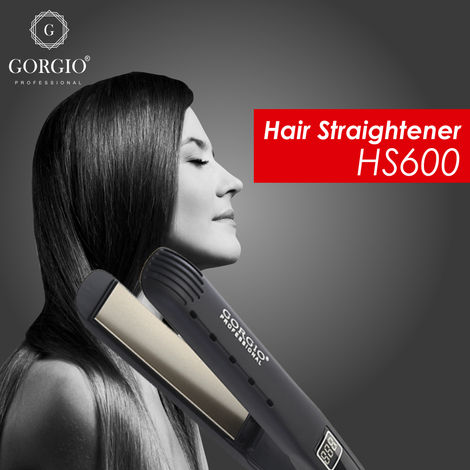Buy Gorgio Professional High Performance Hair Straightner Hs600 With Caramic And Teflon Coating For Frizz Free Hair Online Purplle