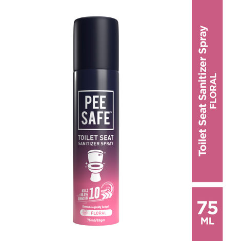 Pee Safe Toilet Seat Sanitizer Spray (75 ml) (Floral)